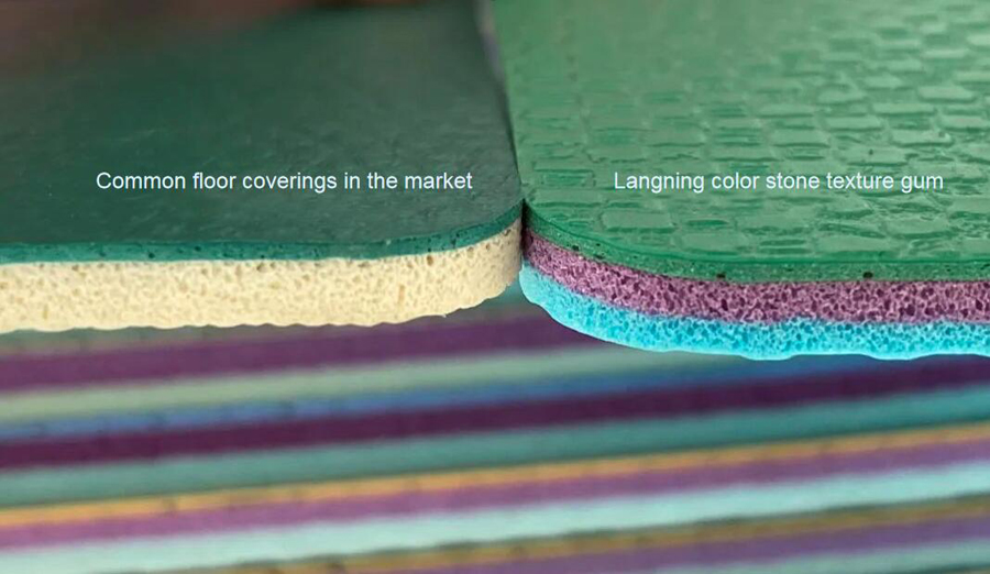 Langning Sports - 5.1 mm colored stone pattern