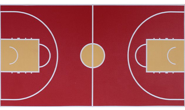 Badminton Court Flooring Color Matching