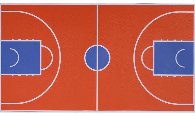 Badminton Court Flooring Color Matching