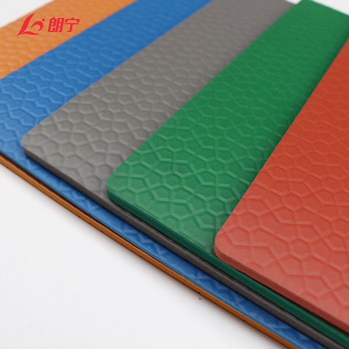 Outdoor Seven Star Stone Texture PVC Basketball Flooring