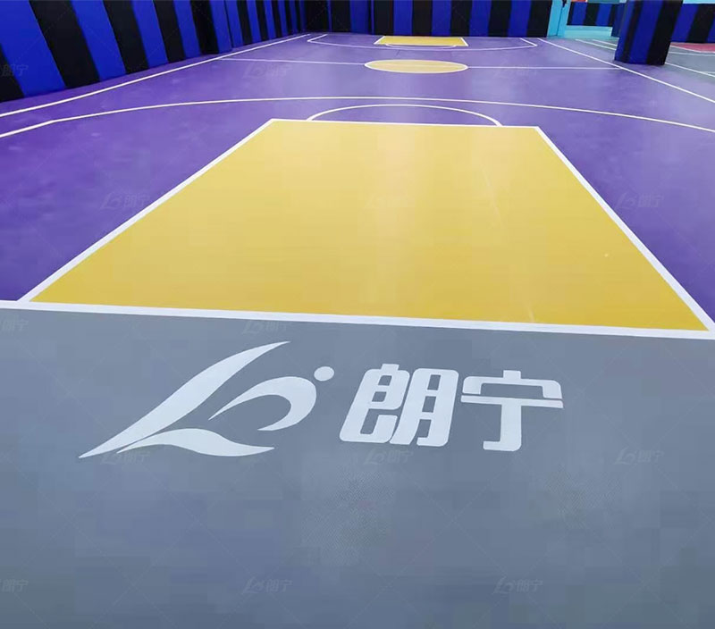 Real Scene Badminton Court Flooring Material