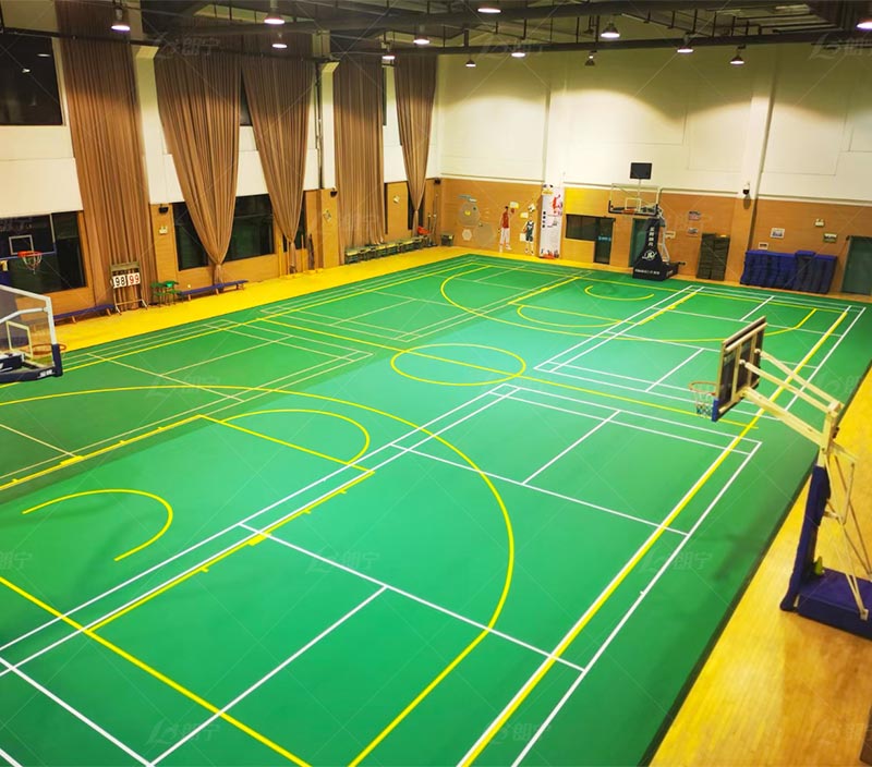 Litchi Texture Badminton Court Sports Flooring