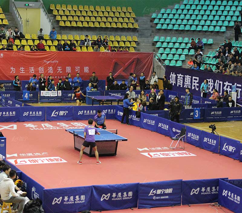 Match level pvc flooring for table tennis
