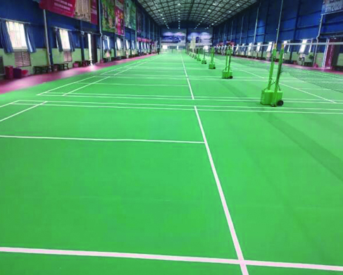 badminton court flooring material